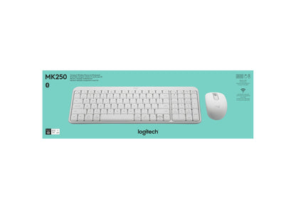 Logitech MK250 Compact Bluetooth Wireless Combo White