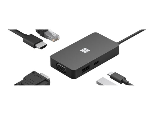 Microsoft Surface USB-C Travel Hub – HDMI, VGA, Gigabit Ethernet | 1 Year Warranty